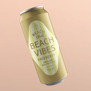 Beach Club Brewing - Ready to Drink Hard Seltzer - Beach Vibes Raspberry Flavor